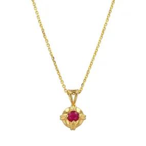 14K Yellow Gold Fancy Ruby Set