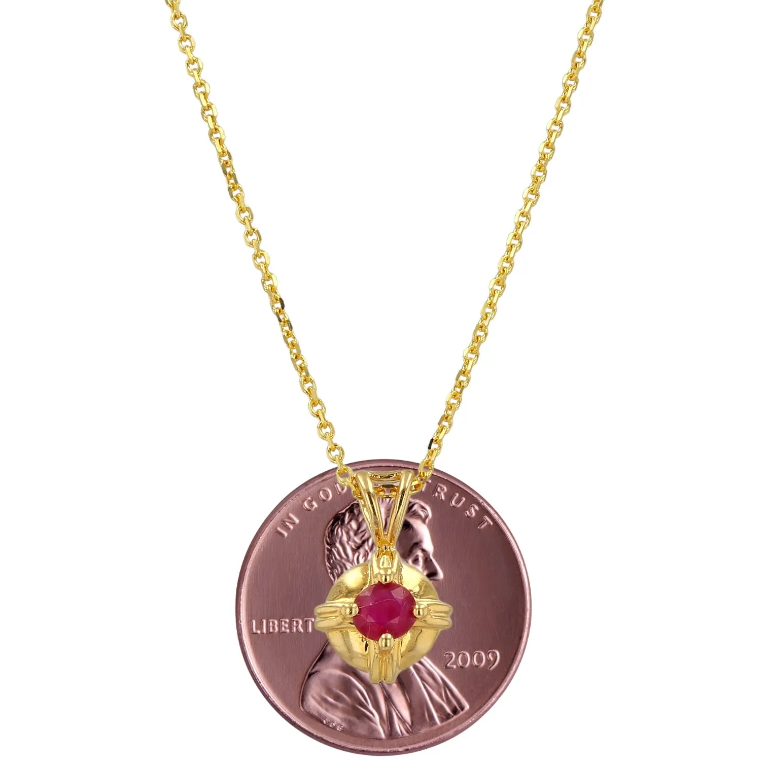 14K Yellow Gold Fancy Ruby Set