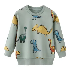 Baby Boy Spring Dinosaur Long Animal Sweaters