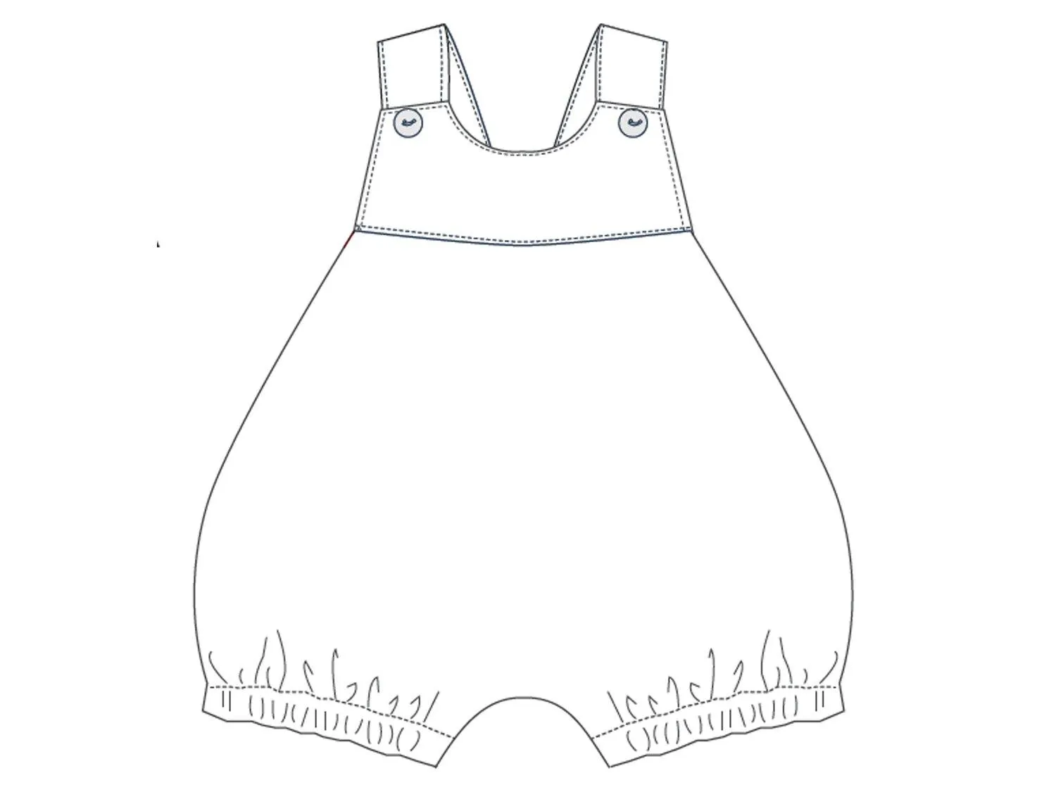 Baby overall sewing pattern LUNA