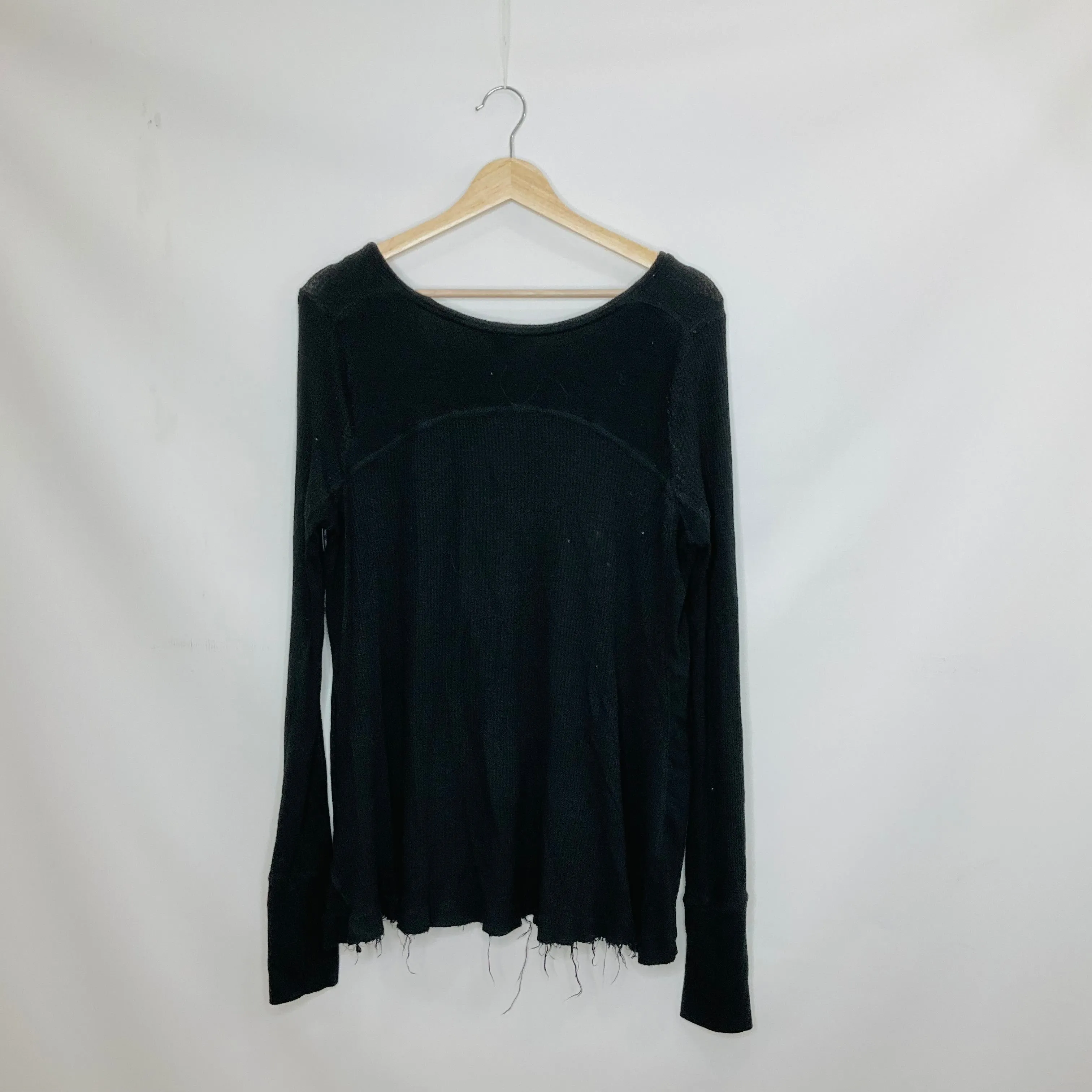 Black Top Long Sleeve Basic We The Free, Size S