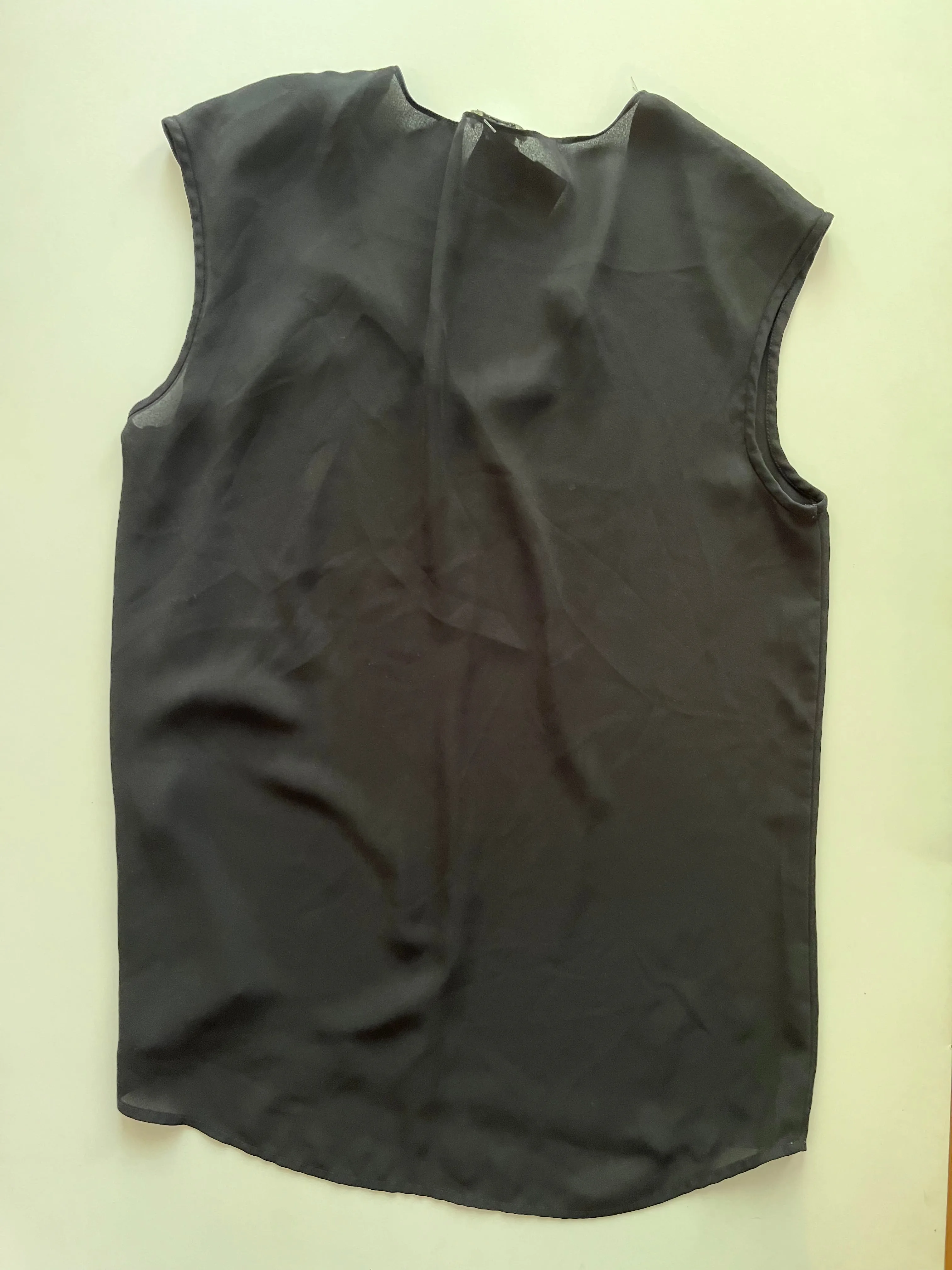 Black Top Sleeveless Basic J Crew, Size S