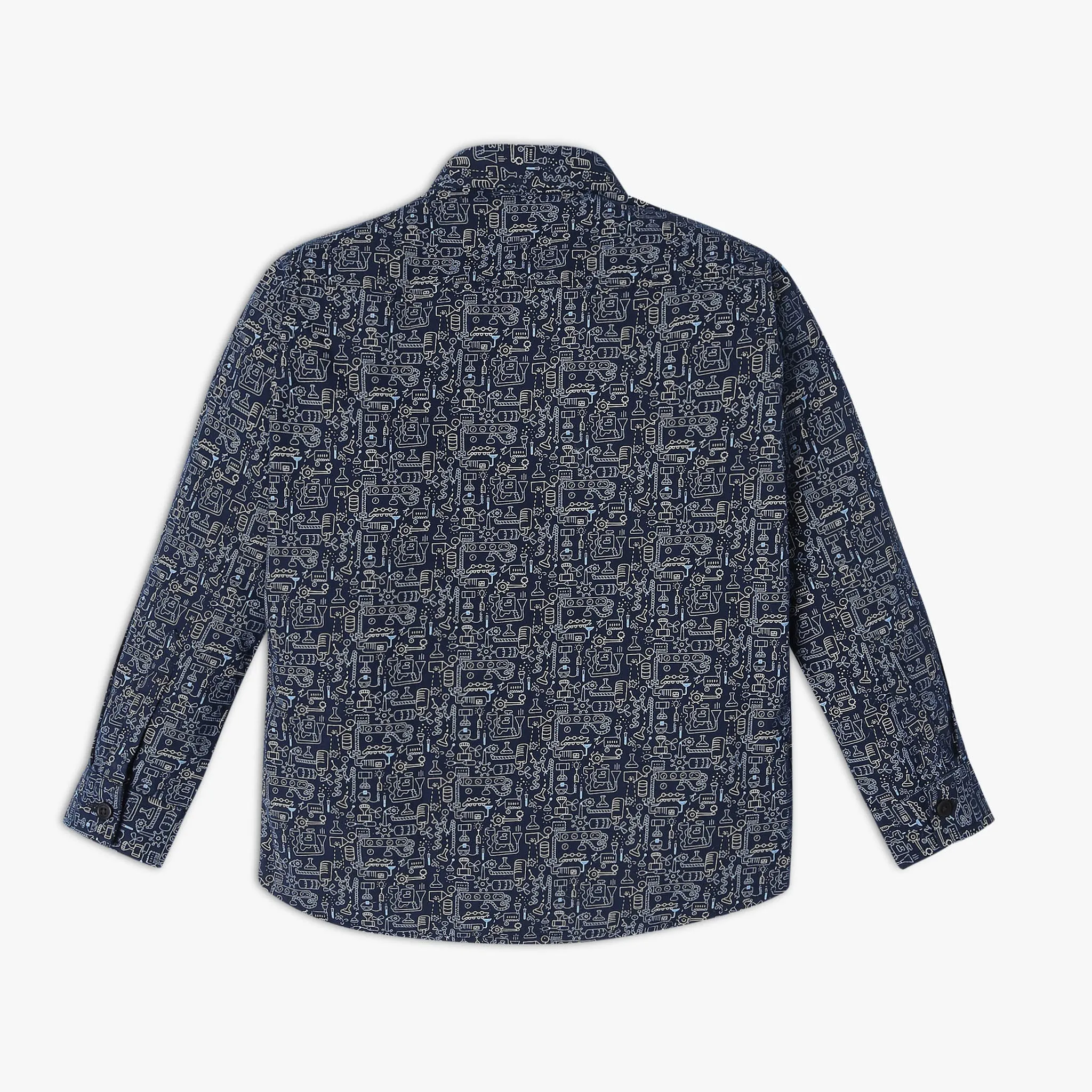 Boy's Regular Fit Printed Shirt