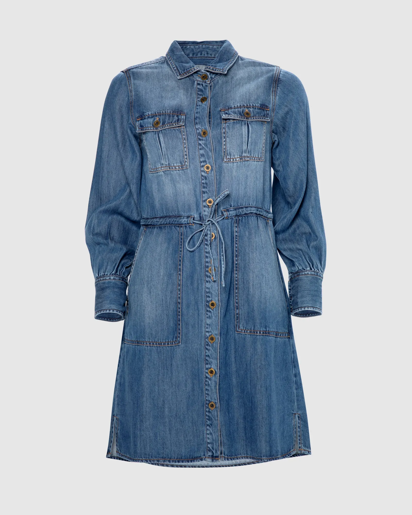 Brando Dress - Washed Denim