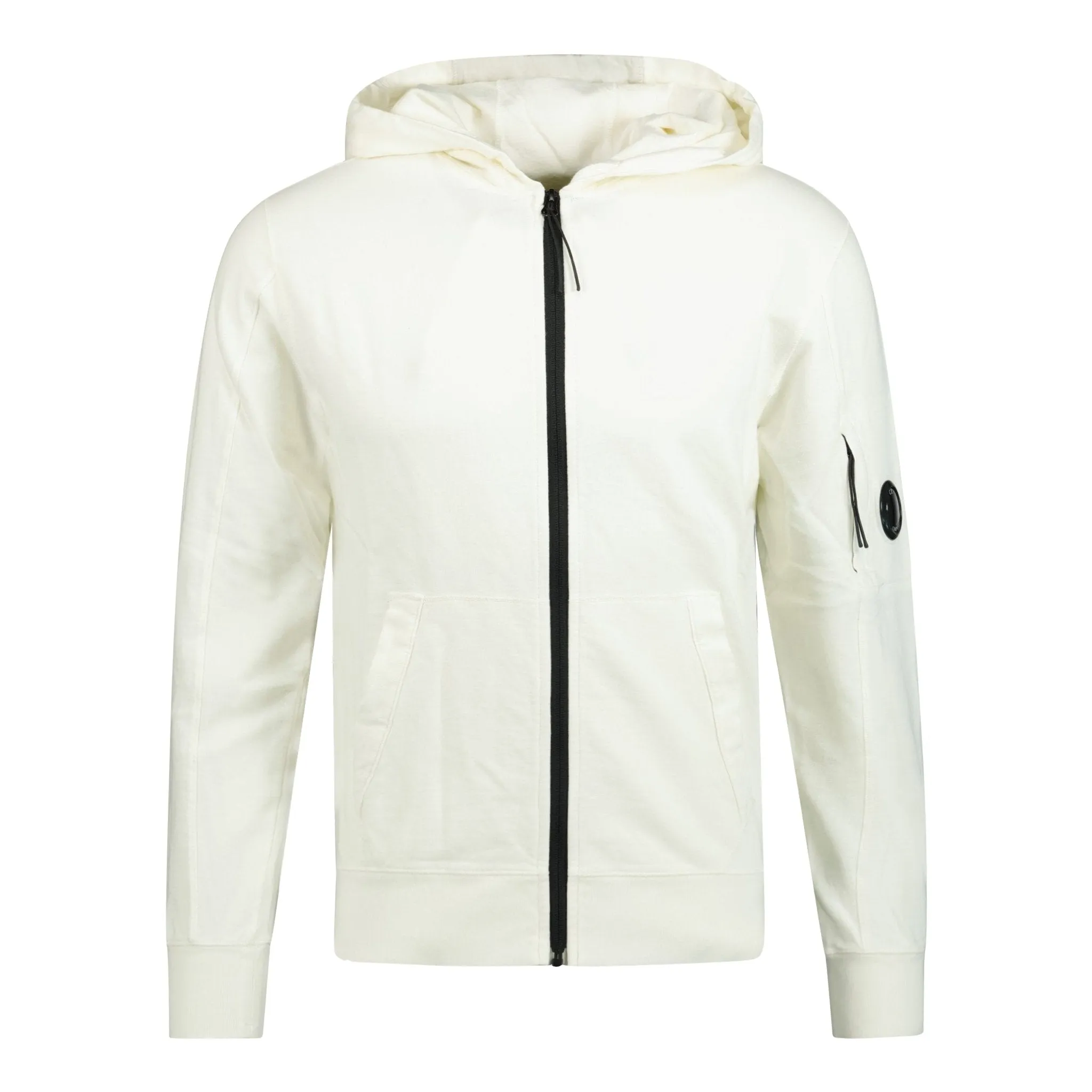 CP COMPANY Hooded Lens Sweatshirt White