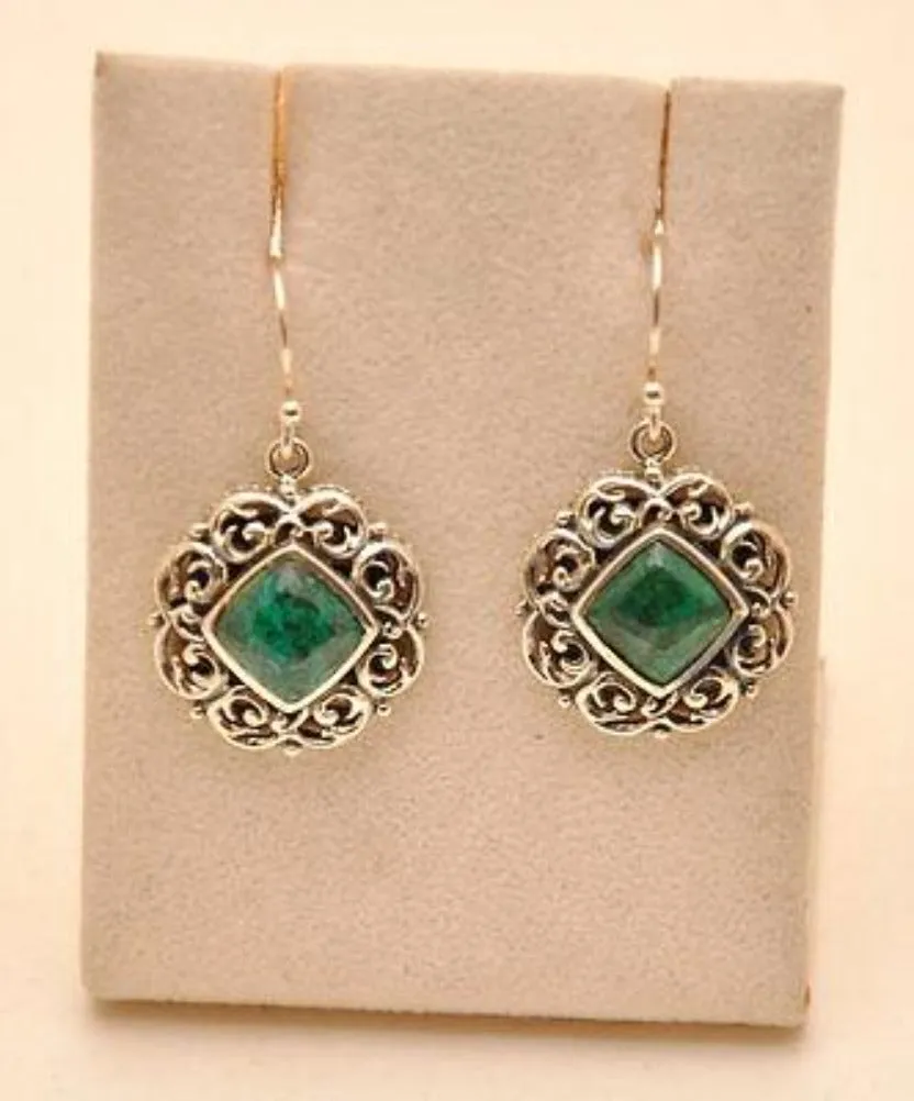 Eilat Stone Set Pendant & Earrings in 925 Sterling Silver #2