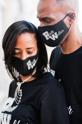 Face Mask - Faith Walker Black & White