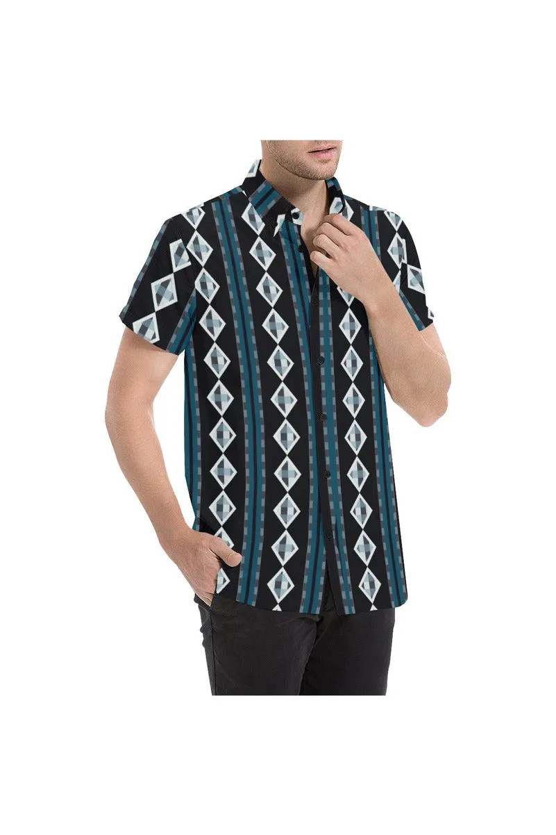 Gingham Goodness Men's All Over Print Short Sleeve Shirt