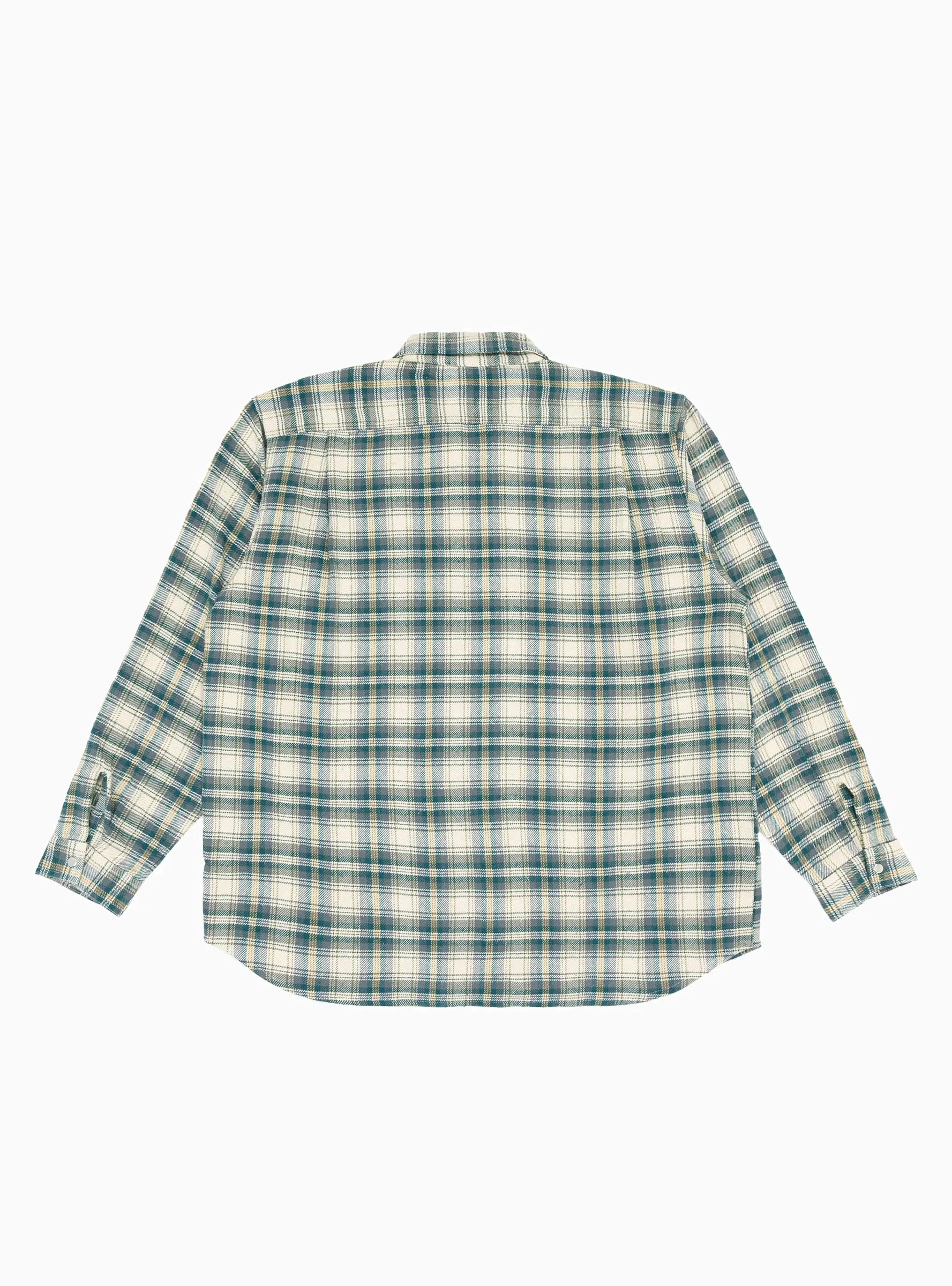 Grande Zip Shirt Ecru Check