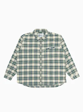 Grande Zip Shirt Ecru Check