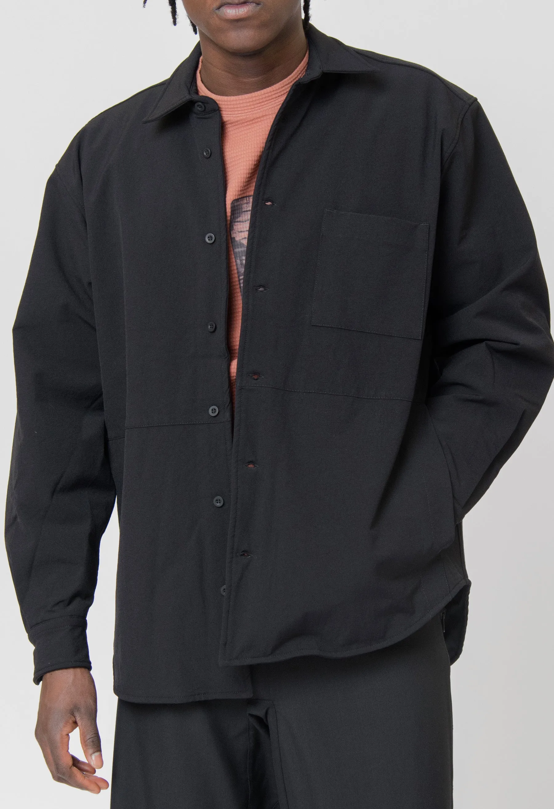 IBQ Thin Padded L/S Shirt Black SS24GR2A8SCBL