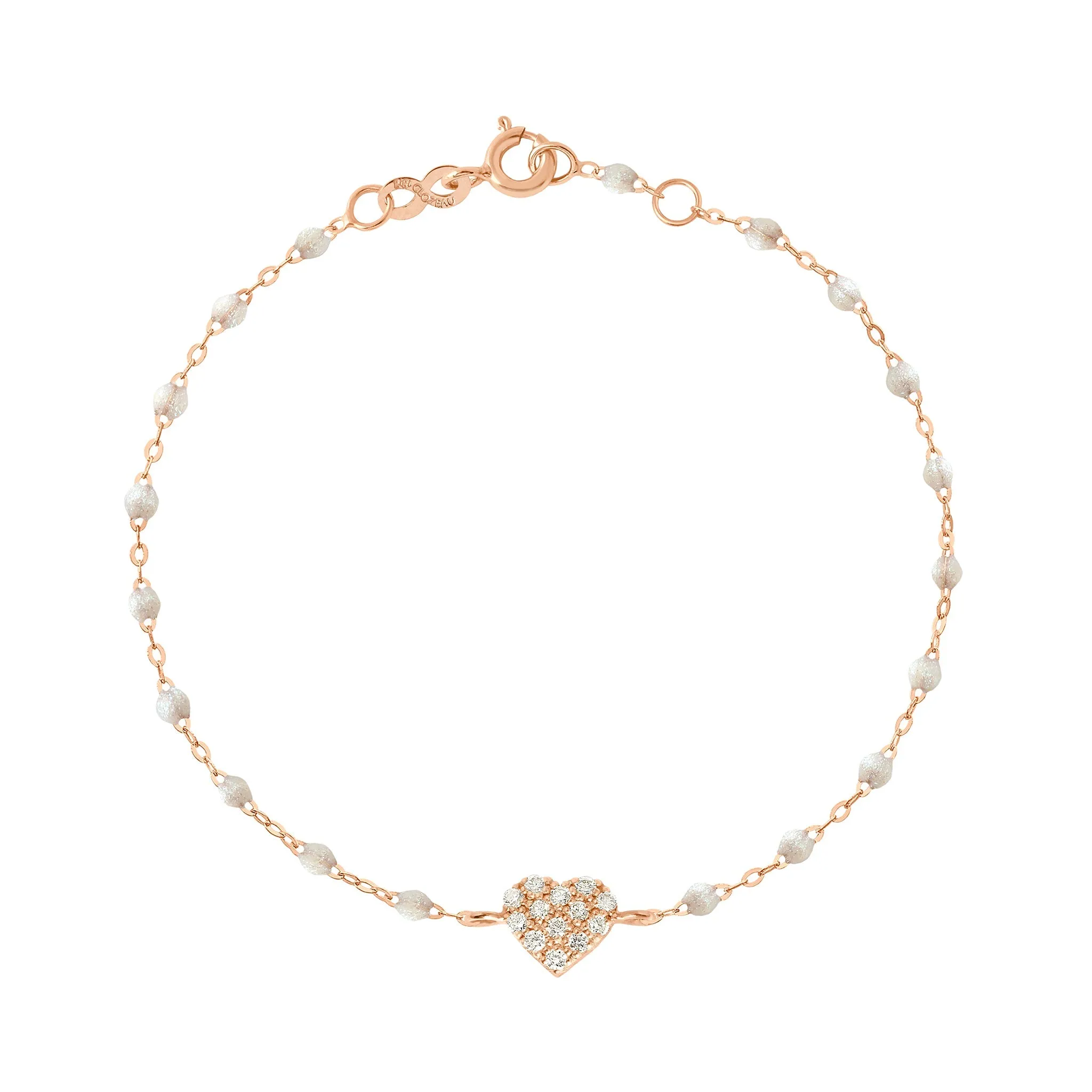 In Love Diamond Bracelet, Opal, Rose Gold, 6.7"