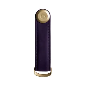 Key Organiser Crazy Horse Leather Aubergine Purple