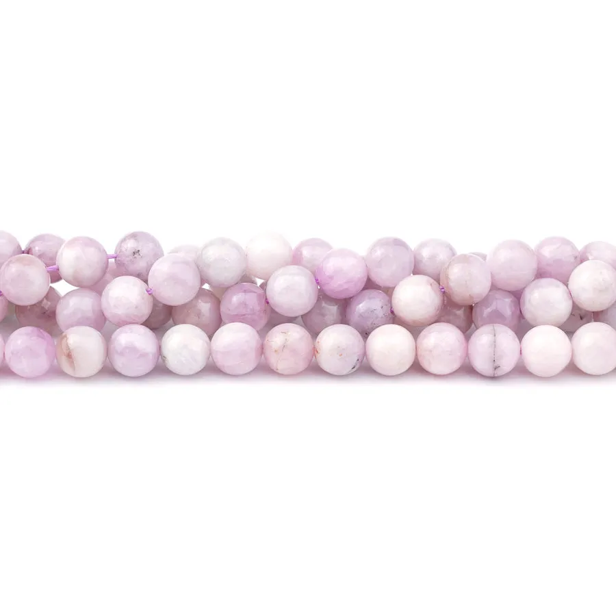 Kunzite 8mm Round Mixed - 15-16 Inch