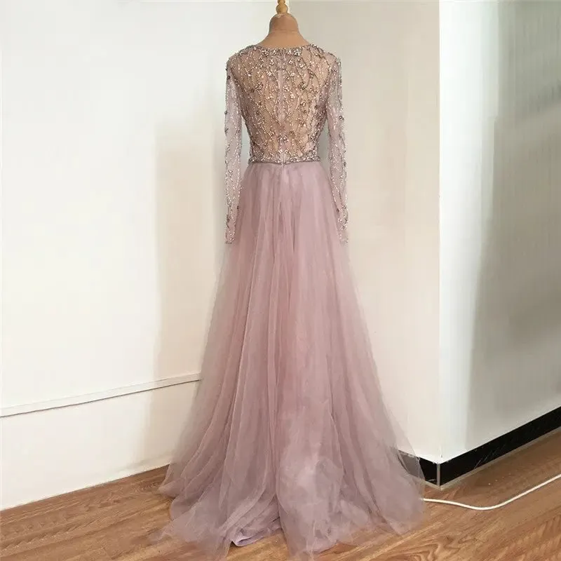 LAYA - Beaded Embellished Evening Gown