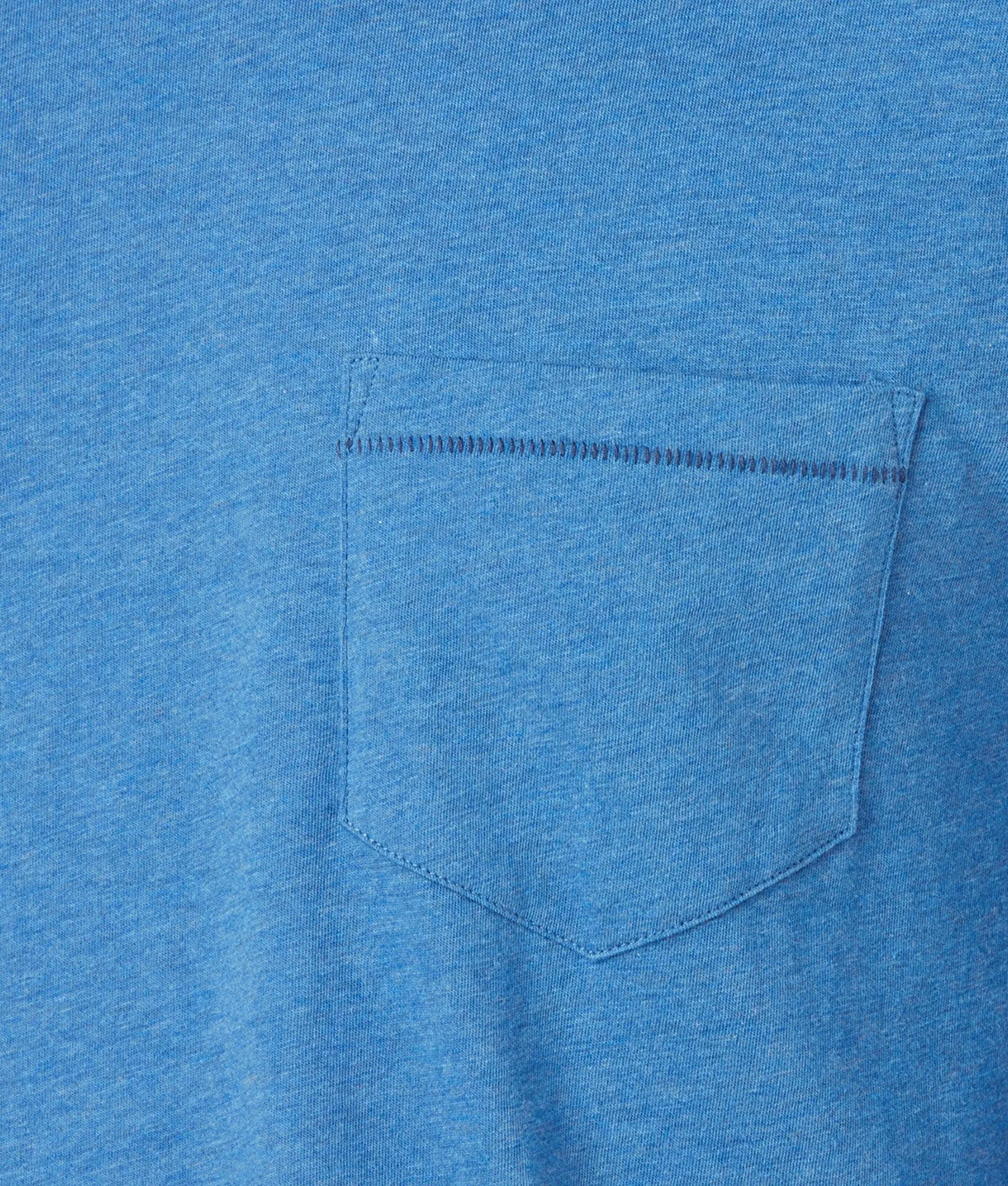 Long Sleeve Bar Stitch Tee :: Blue