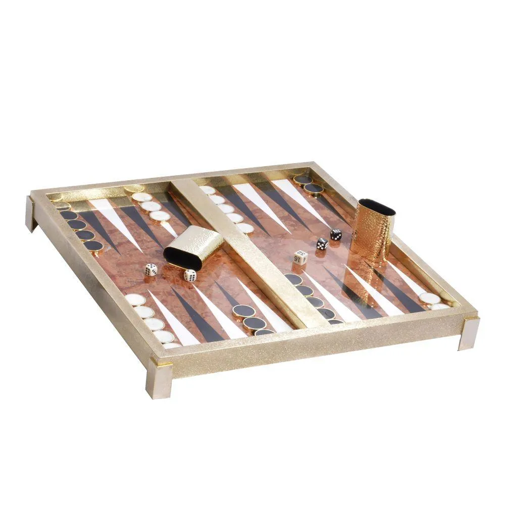 Marble Backgammon Set