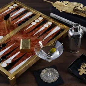 Marble Backgammon Set