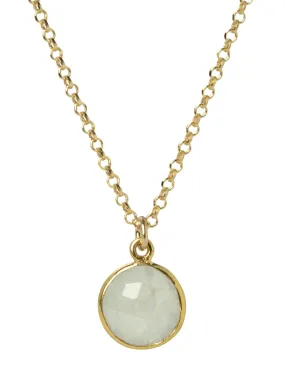 Moonstone Bezel Necklace