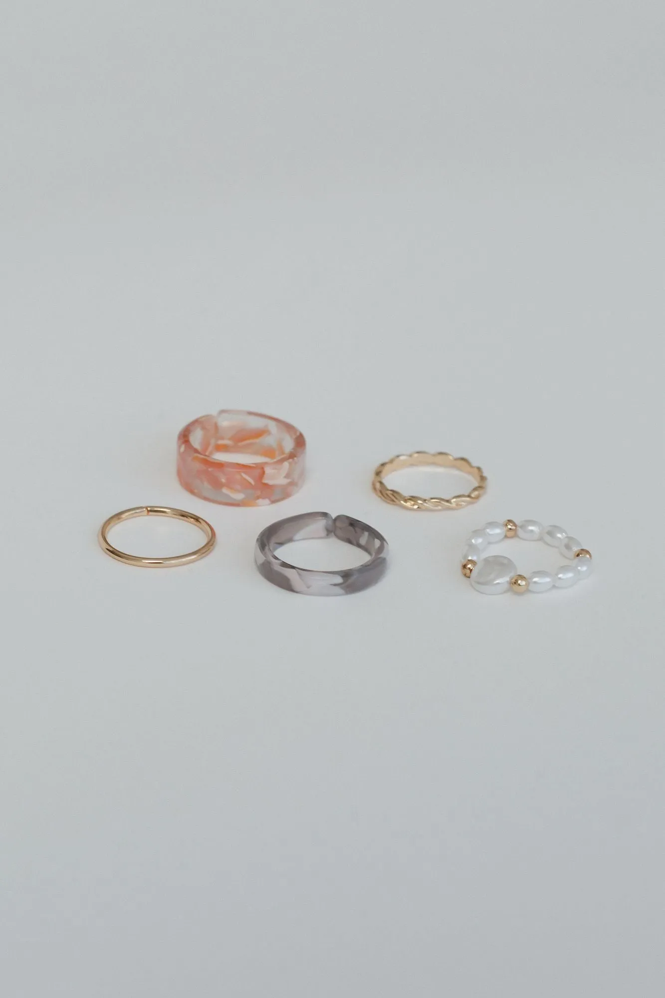 Mystic River Ring Set - Multi