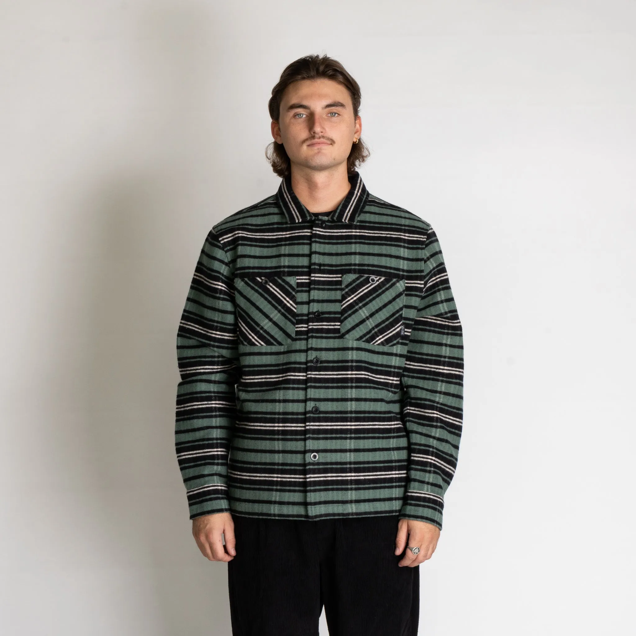 Nimbus Heavyweight Flannel Shirt - Duck Green