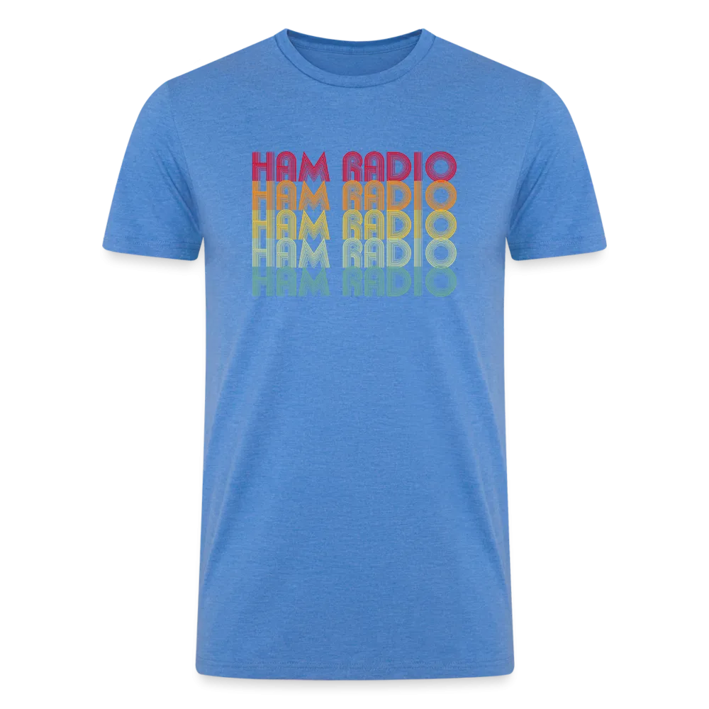 Retro Radiowaves: 'Ham Radio' - Men’s Tri-Blend Organic T-Shirt