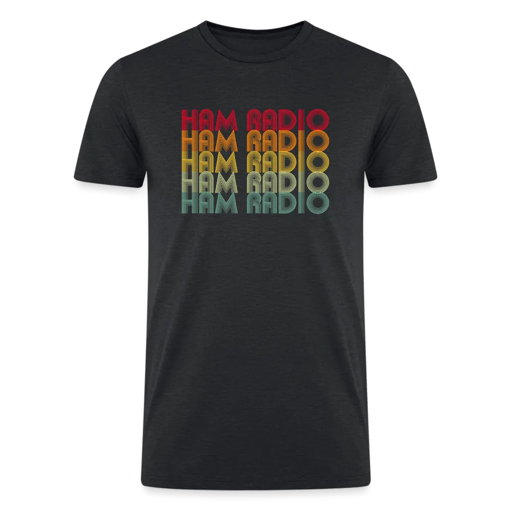 Retro Radiowaves: 'Ham Radio' - Men’s Tri-Blend Organic T-Shirt