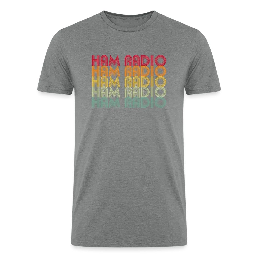 Retro Radiowaves: 'Ham Radio' - Men’s Tri-Blend Organic T-Shirt