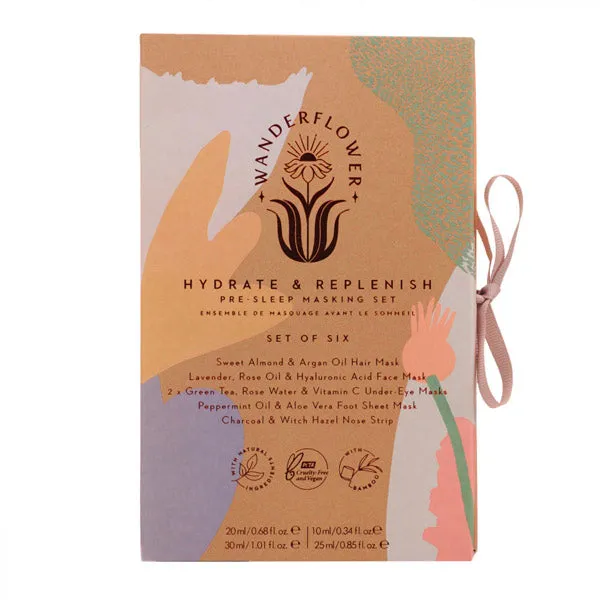 Wanderflower Sheet Mask Set - Hydrate   Replenish