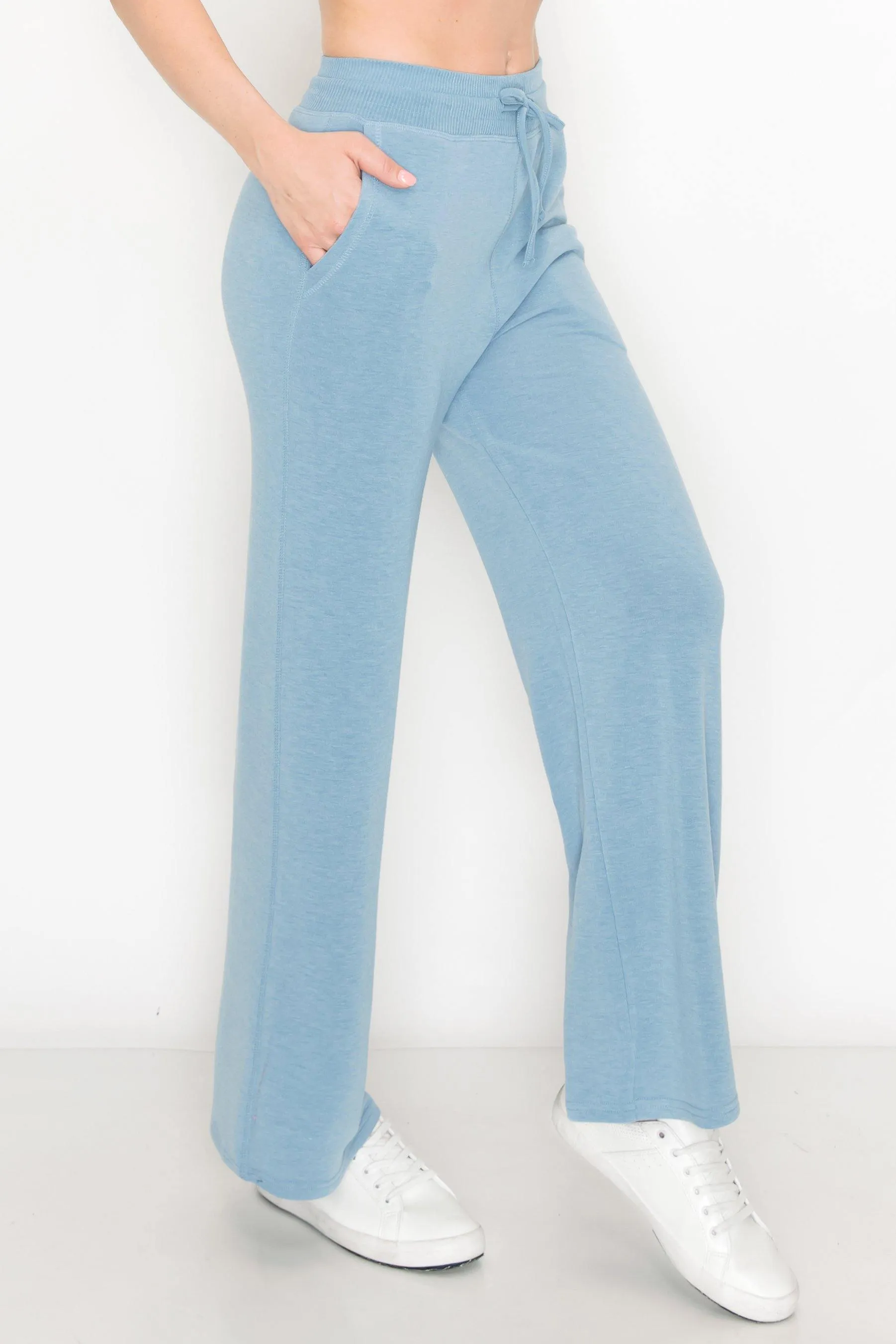 Women's French Terry Pants - Premium Soft Womens Casual Work Lounge Beach Pants