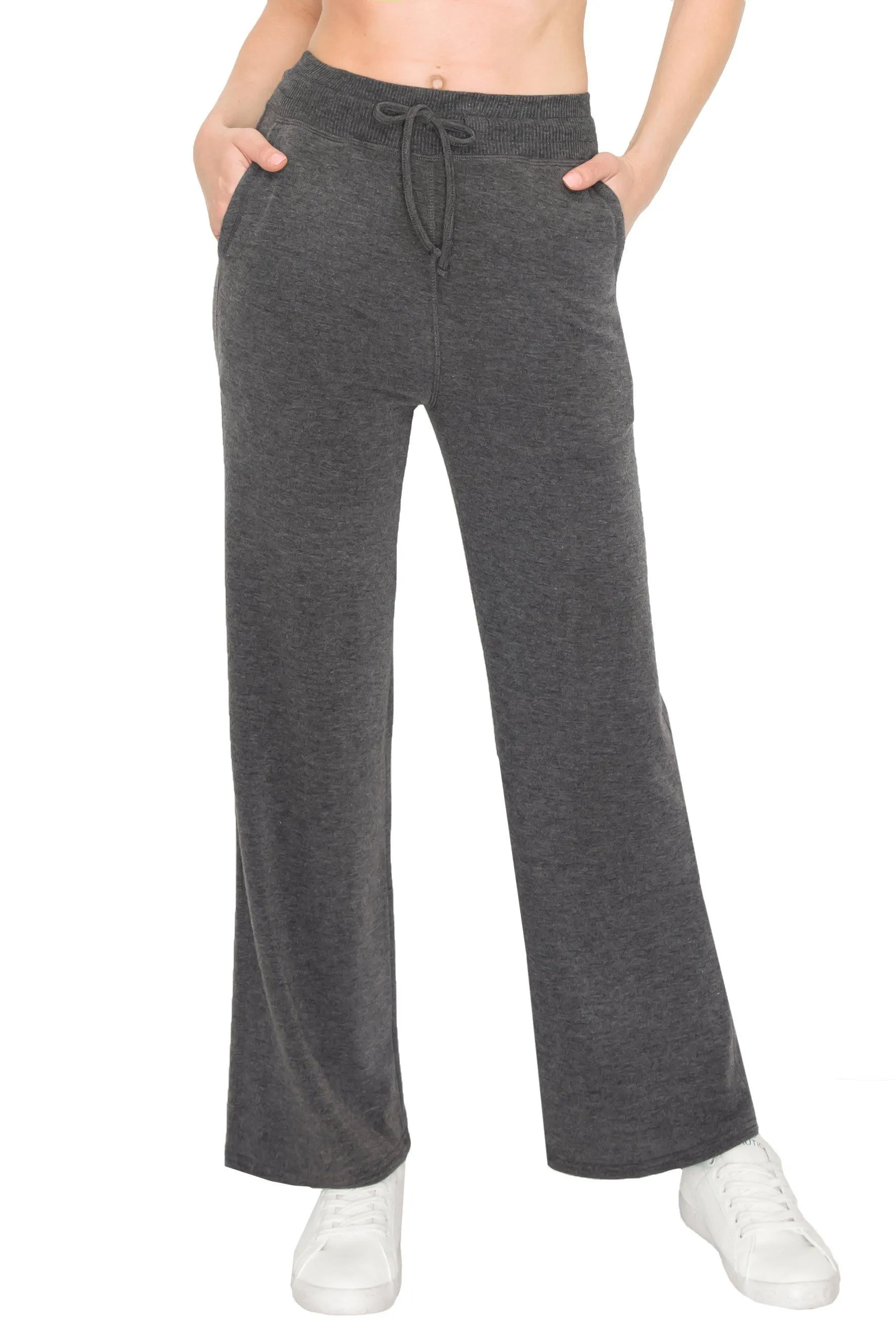 Women's French Terry Pants - Premium Soft Womens Casual Work Lounge Beach Pants