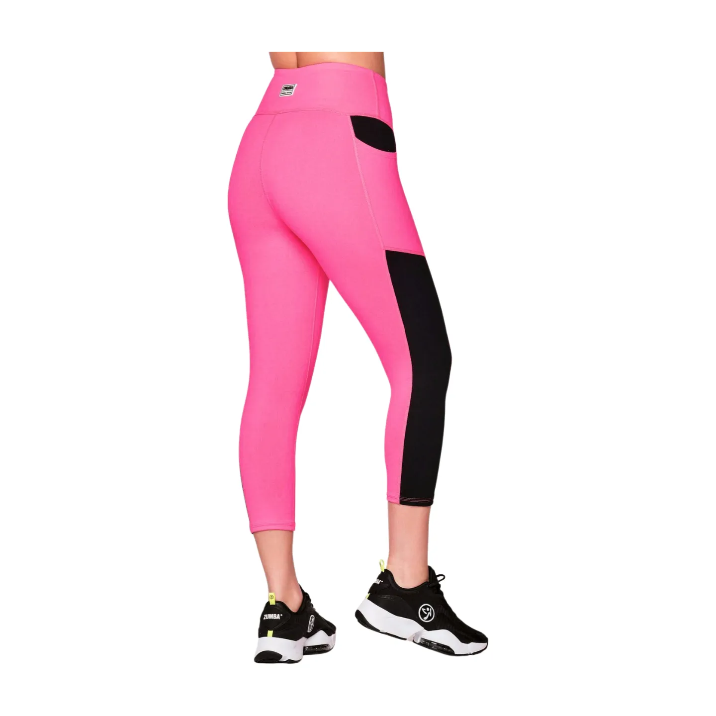 Zumba Electric Bright High Waisted Crop Leggings (Special Order)